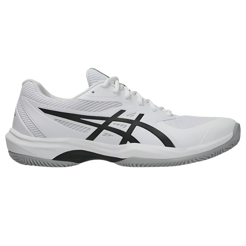 Asics Game FF Clay/OC Mens Tennis Shoes - White/Black