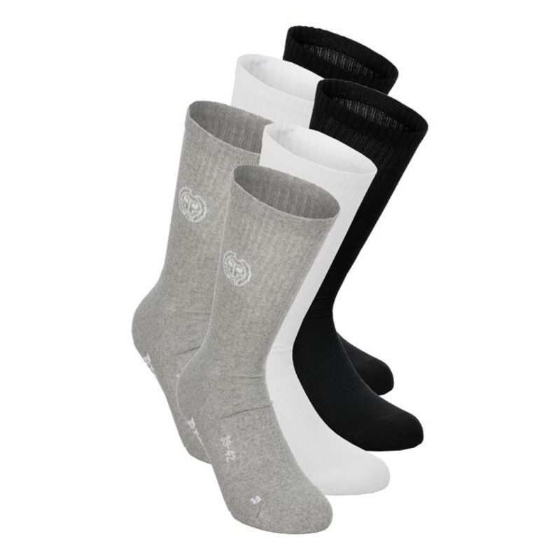 Don Carlito XXL Crew Move Tennis Socks - Grey, Black