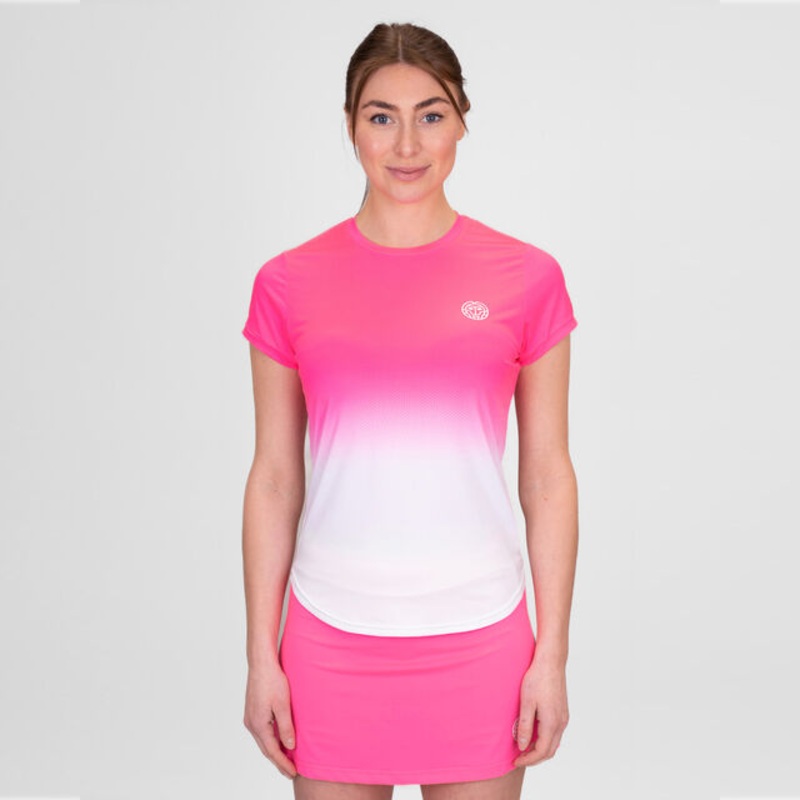 Crew Gradiant T-Shirt Women - Pink, White