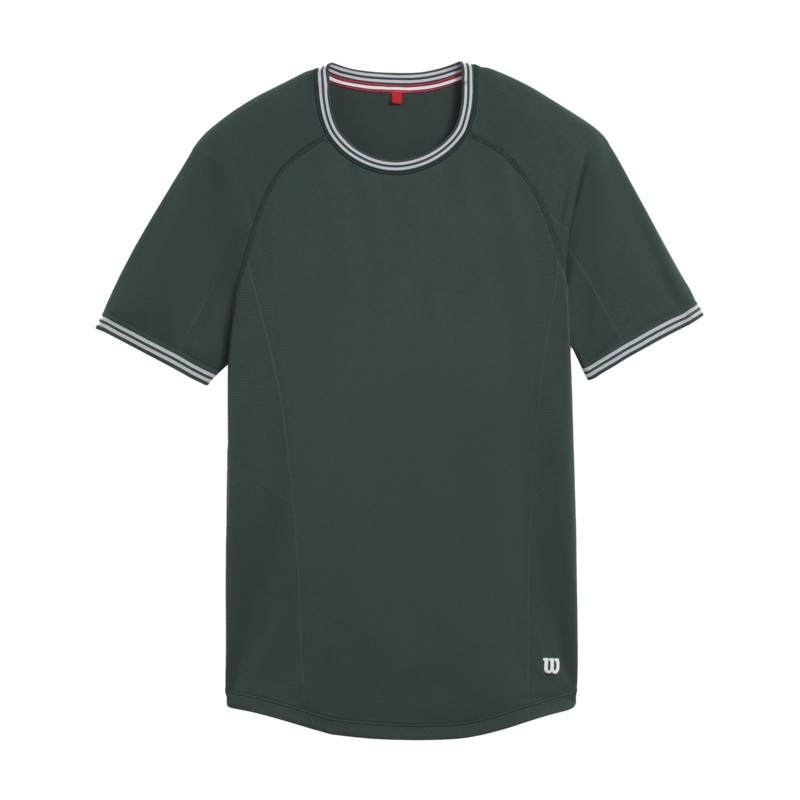 Wilson Court Performance Crew T-Shirt Men - Green