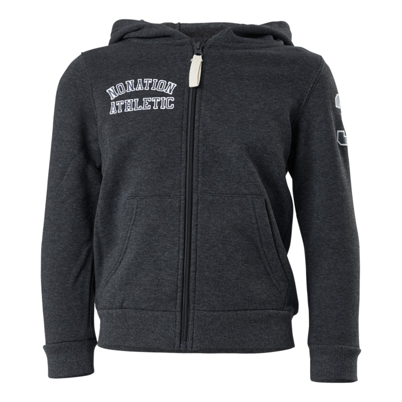 Alpha Full Zip Hood Grey|116|128|140|152|164
