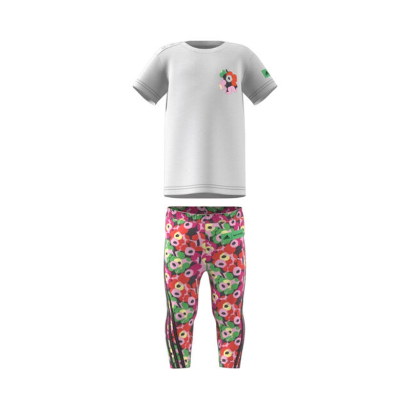 Marimekko Tight Set Tracksuit Girls - White, Multicoloured