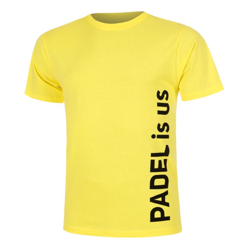 Padel Is Us T-Shirt Men - Yellow, Black