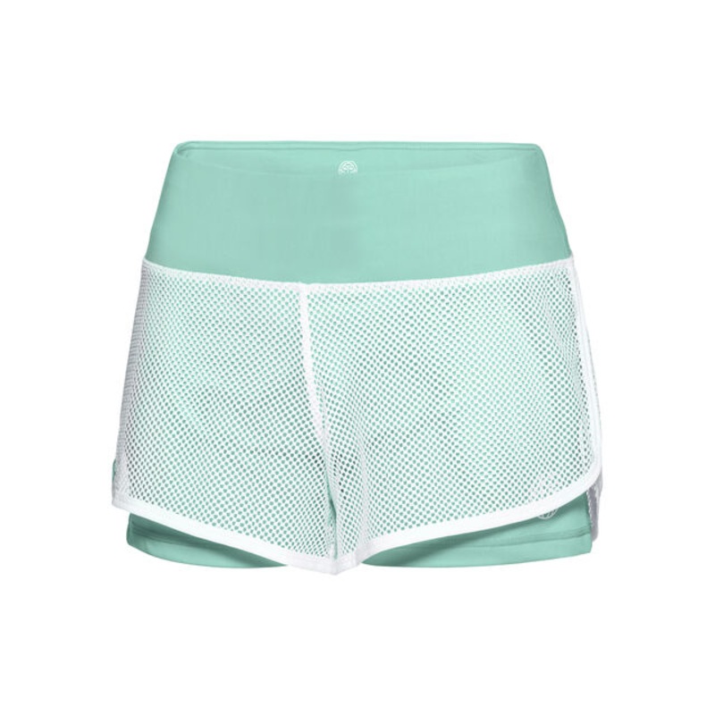 Efia Tech (2in1) Shorts Women - Mint, White