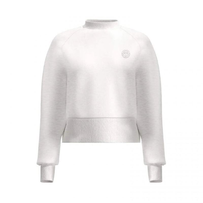 Sweat-shirt Bidi Badu Chill Crew blanc fonc pour femme