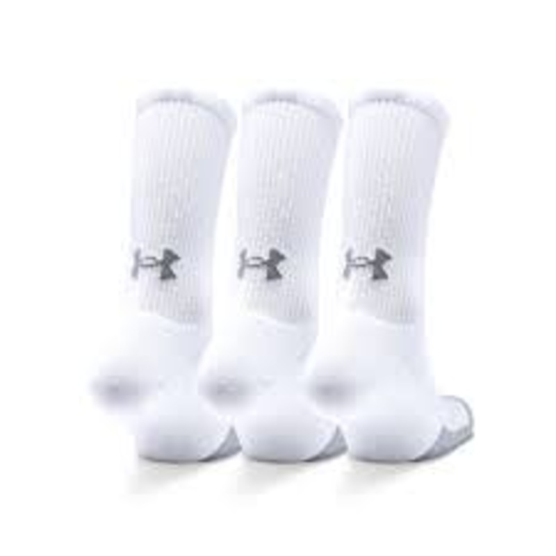 UA Heatgear Crew Sock 1346751 100 (White)