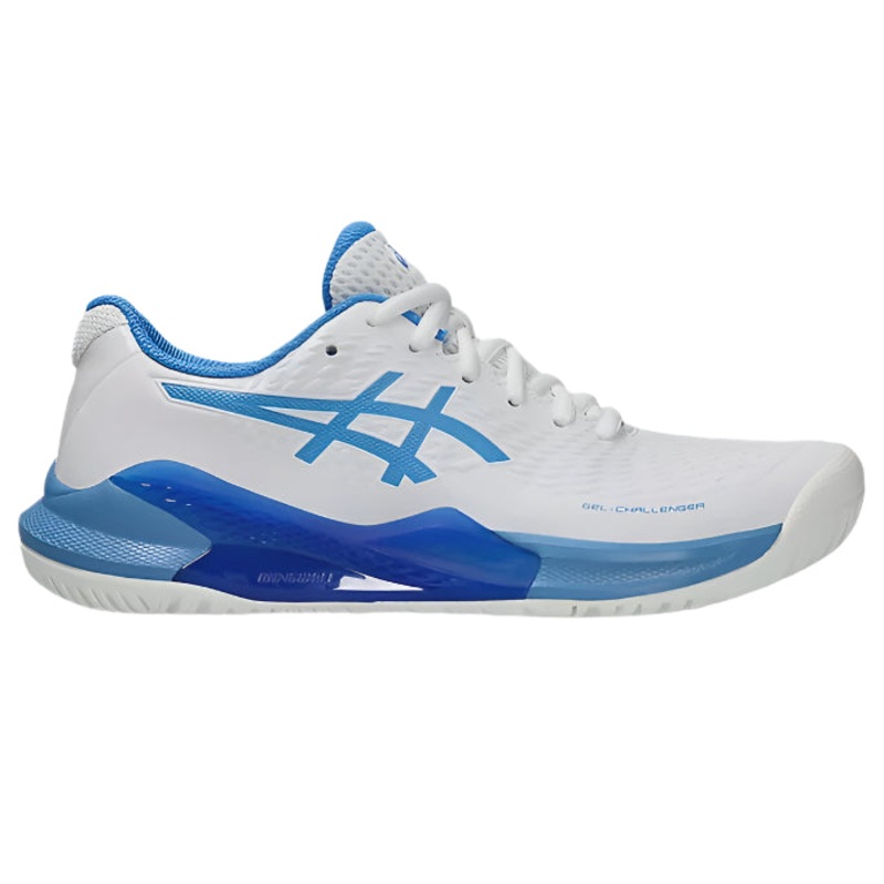 Asics Gel Challenger 14 Ladies Tennis Shoes - White/Blue Coast