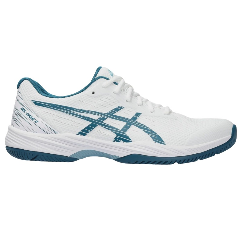 Asics Gel Game 9 Tennis Shoe - White / Restful Teal