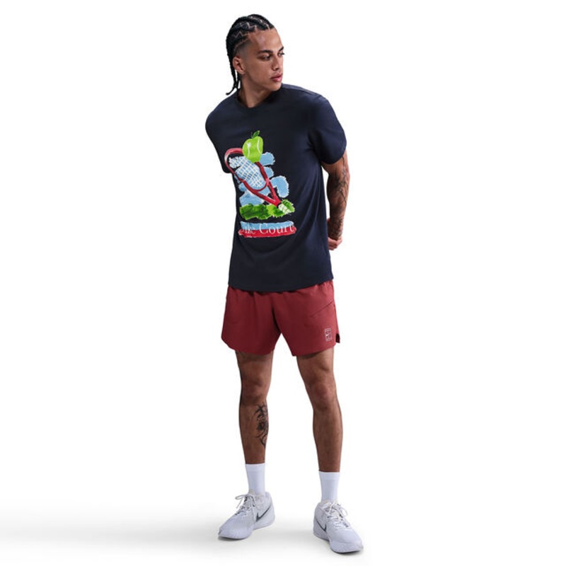 Court T-Shirt Men - Dark Blue, Multicoloured