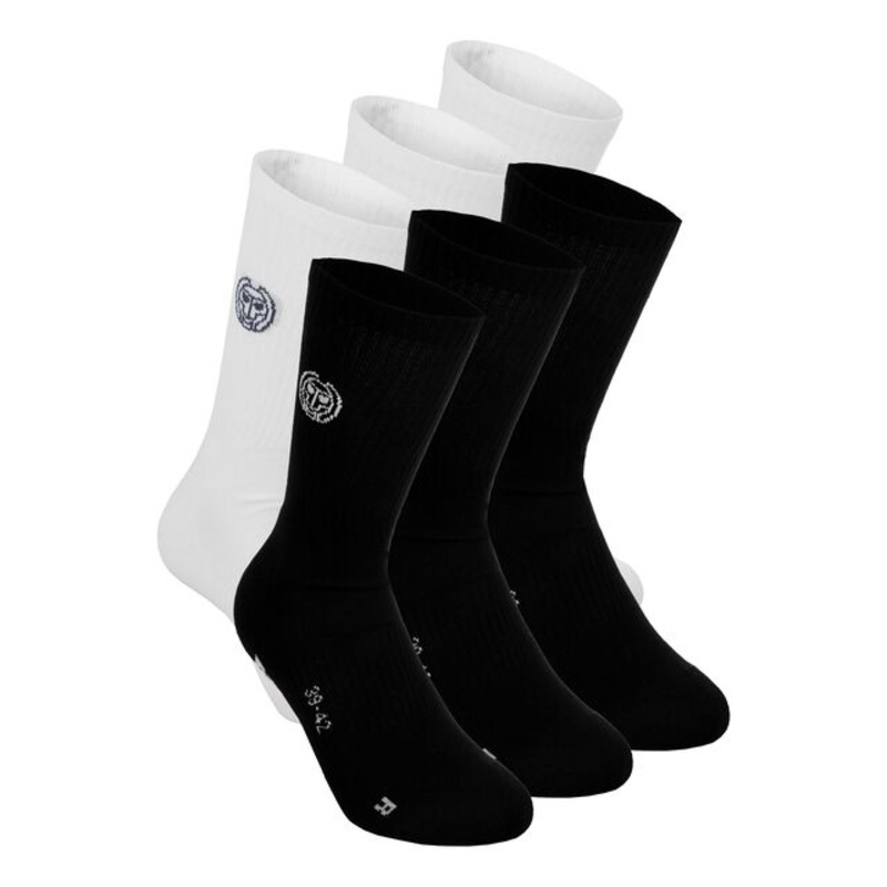 Matayo Crew Tech Tennis Socks - Black, White