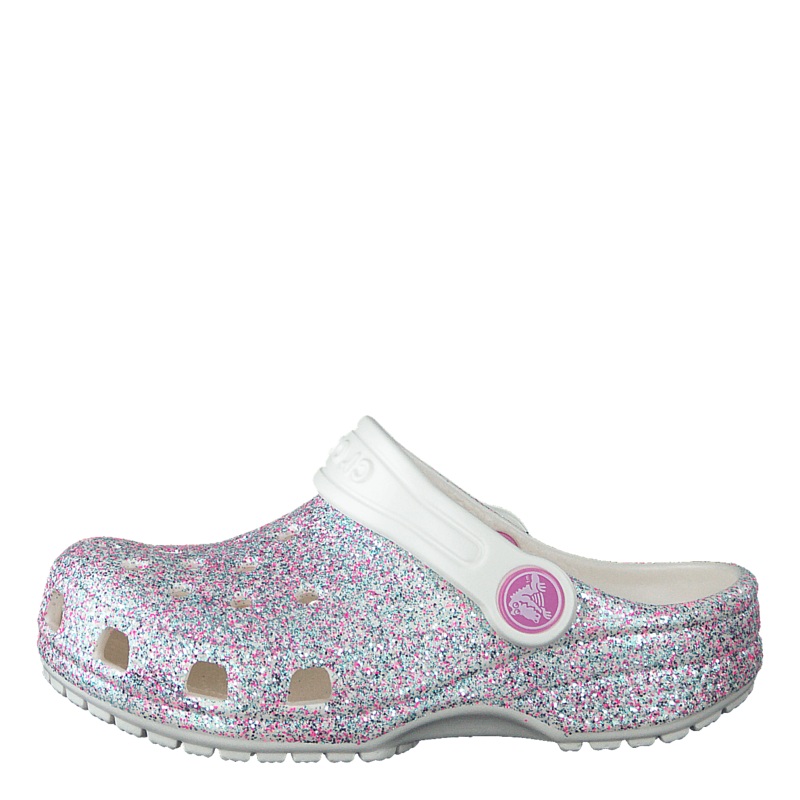 Classic Glitter Clog Kids Oyster