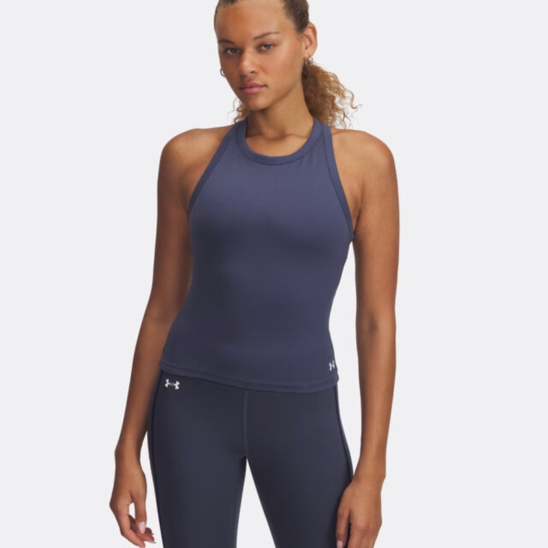 Motion High Neck Tank Top Women - Grey