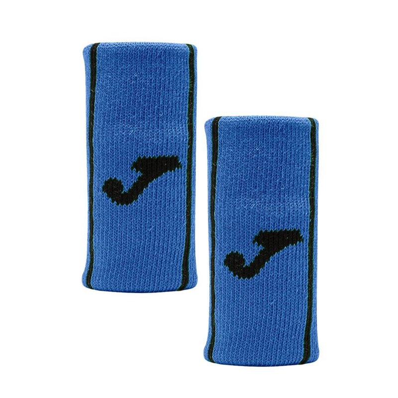 Muequera Joma Game Larga Azul Logo Negro X2