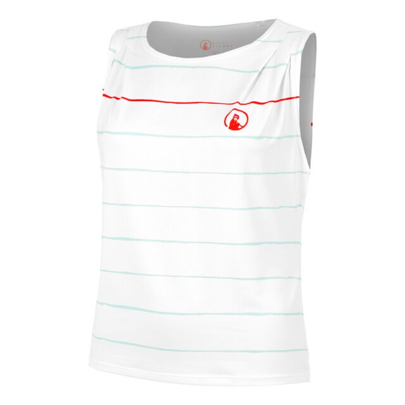 Wild Poach & Stripe Tank Top Women - White, Turquoise