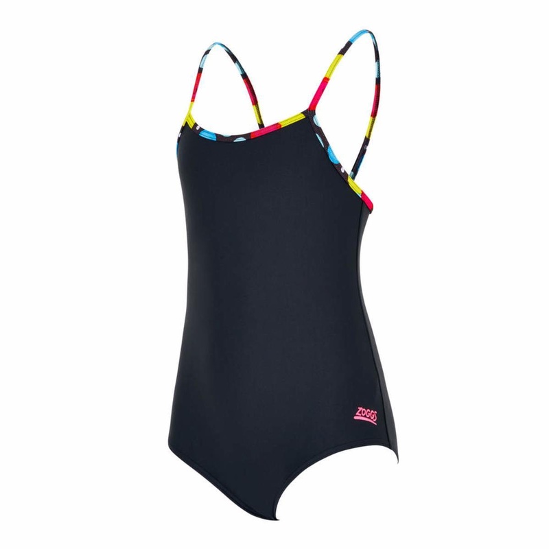 Zoggs Classicback Girls Swimming Costume - Spot Print